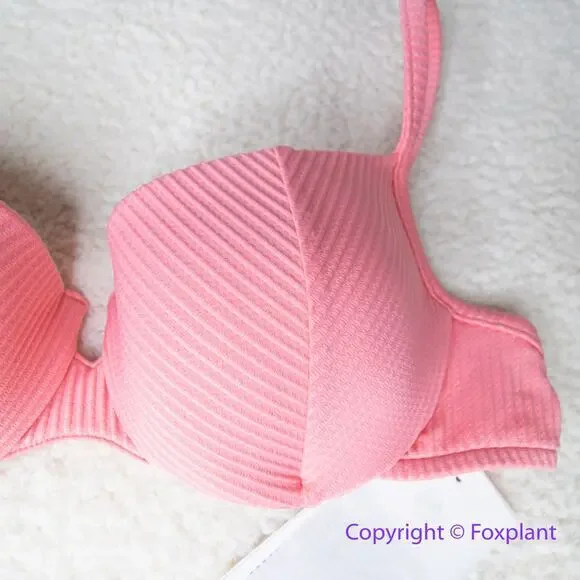New! Peony Free People Panel Balconette Bikini Top, women‎ size L